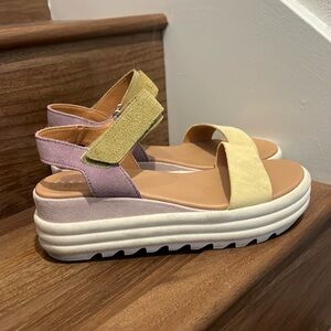 Sorel Suede Platform Sandals
